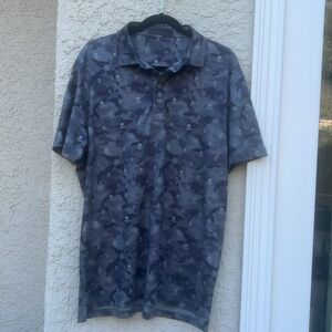 G/Fore Mens Grey Skull Performance Short Sleeve Golf Polo Shirt Size XL